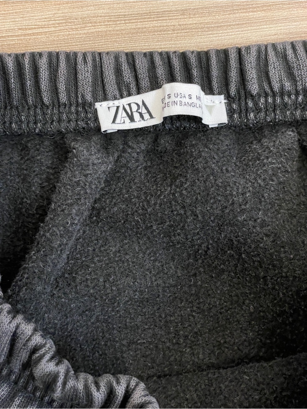 NEW Zara 100% Cotton Dark Charcoal Gray Sweater Midi Skirt - Picture 4 of 9